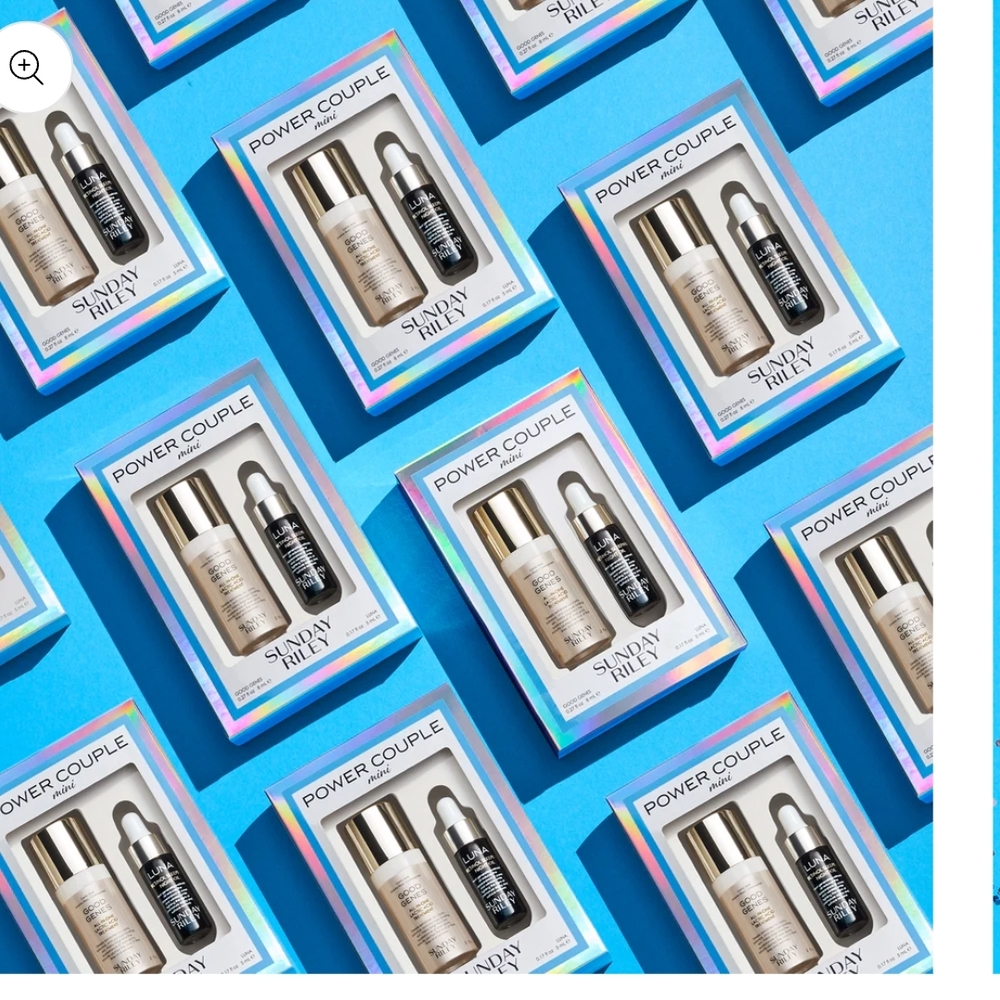 Sunday Riley Power Couple Duo: Blue and White Skincare Set